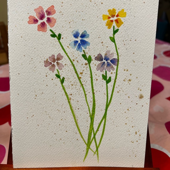 Hand painted watercolour flowers - Picture 1 of 1